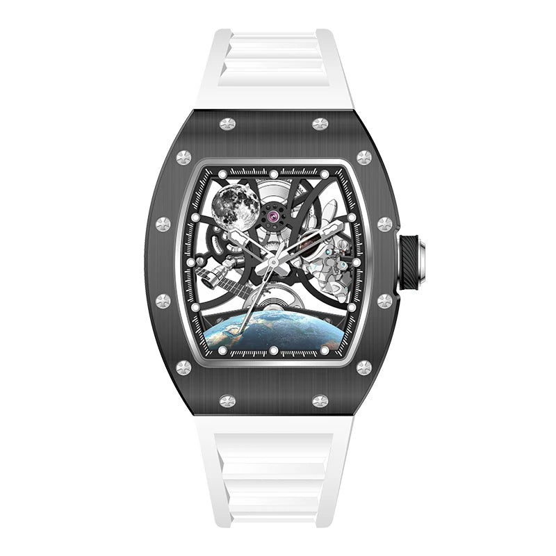 Black White Bubba Skeleton Watch