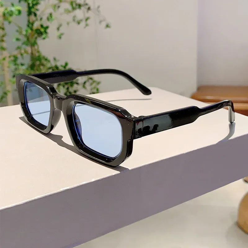 Vintage Rectangle Frame Sunglasses Fashion Retro Sun Glasses