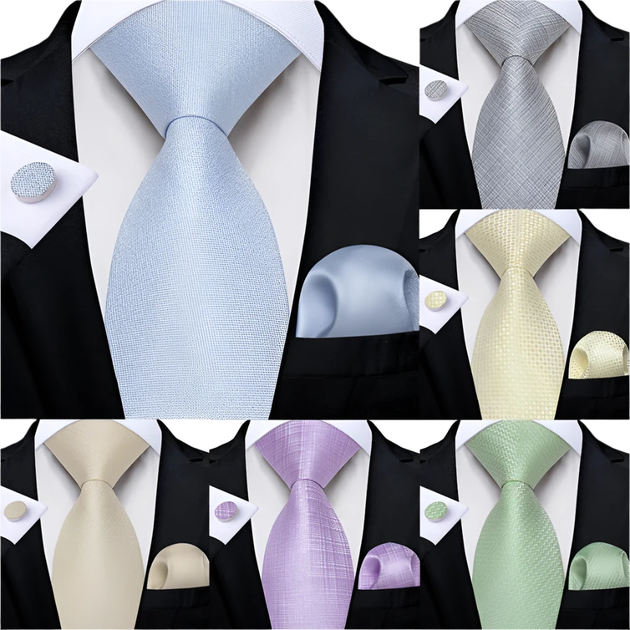 Classic Solid Silk Ties