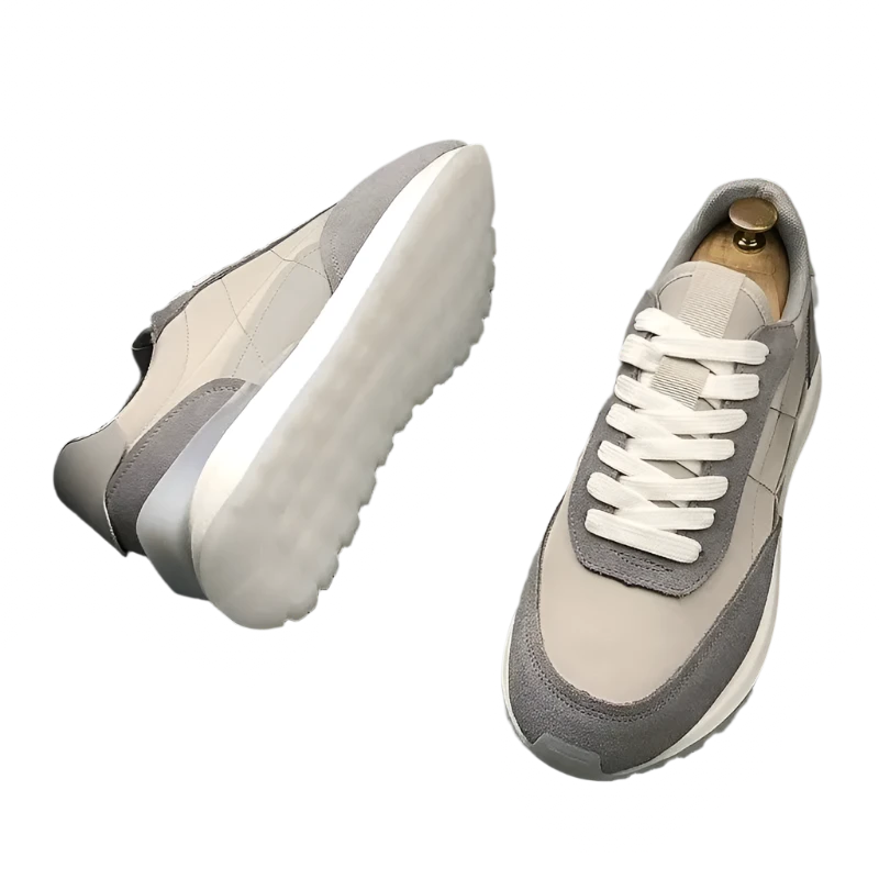 Swiss Style Wedding Party Shoes Vulcanized Breathable Casual Sneakers Round Toe Thick Bottom Business Leisure Walking Loaf V86