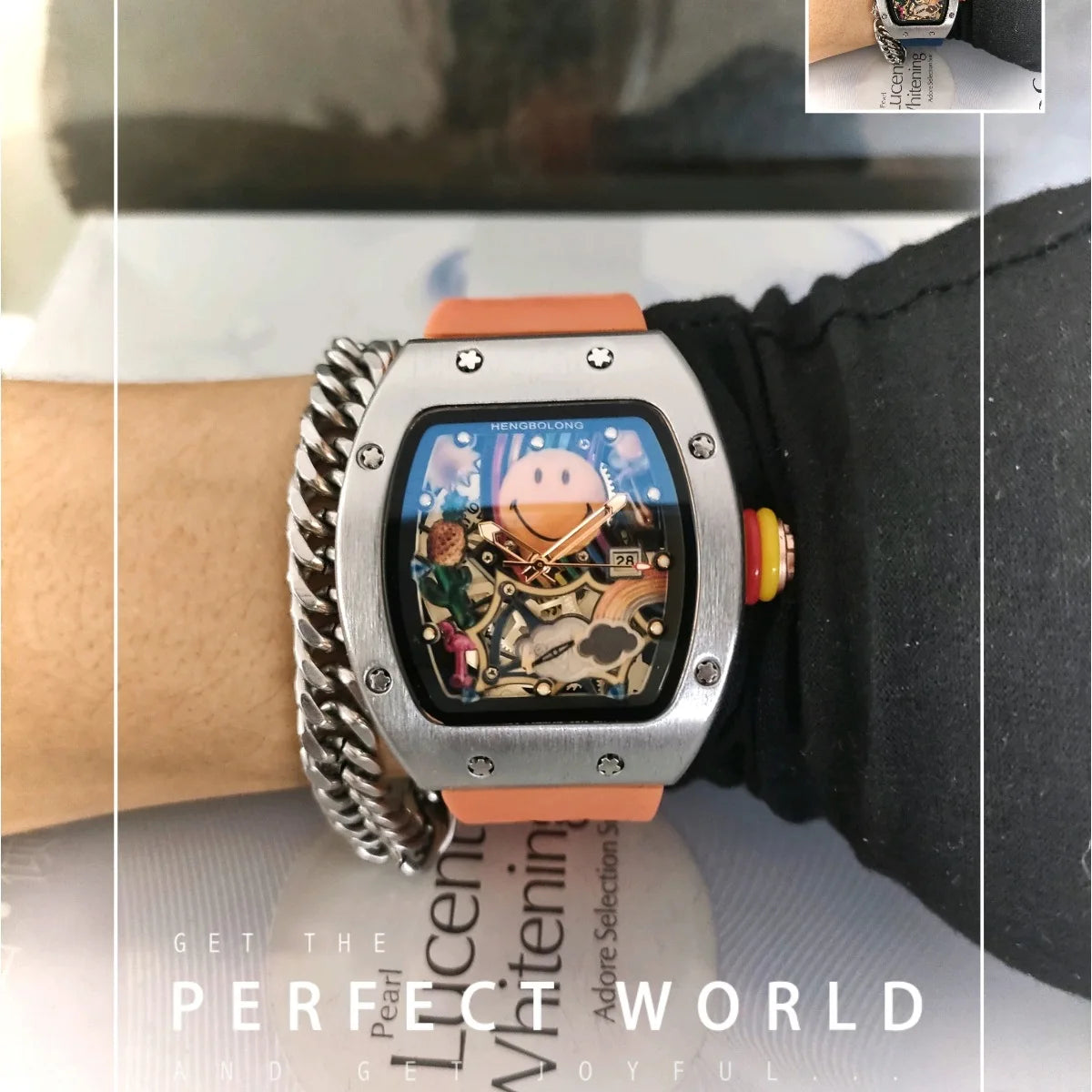 Smiley Watch Alternative Solid Quartz Water resistant