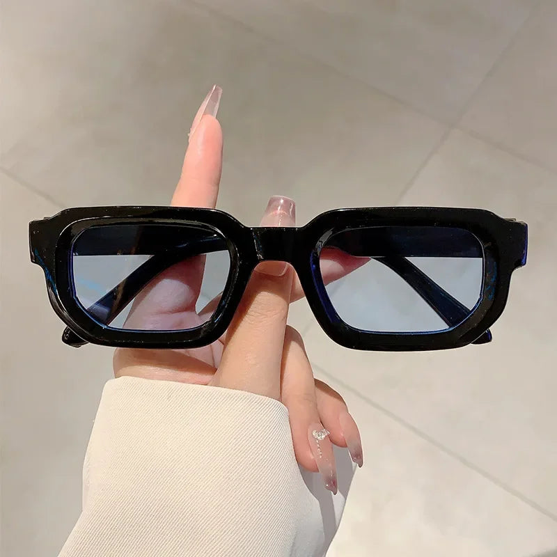 Vintage Rectangle Frame Sunglasses Fashion Retro Sun Glasses