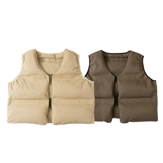 Thickened Sleeveless Vest Two-sided