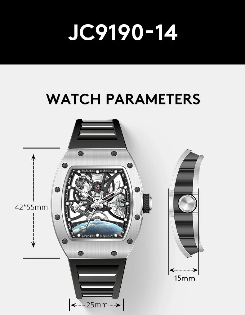 Black White Bubba Skeleton Watch