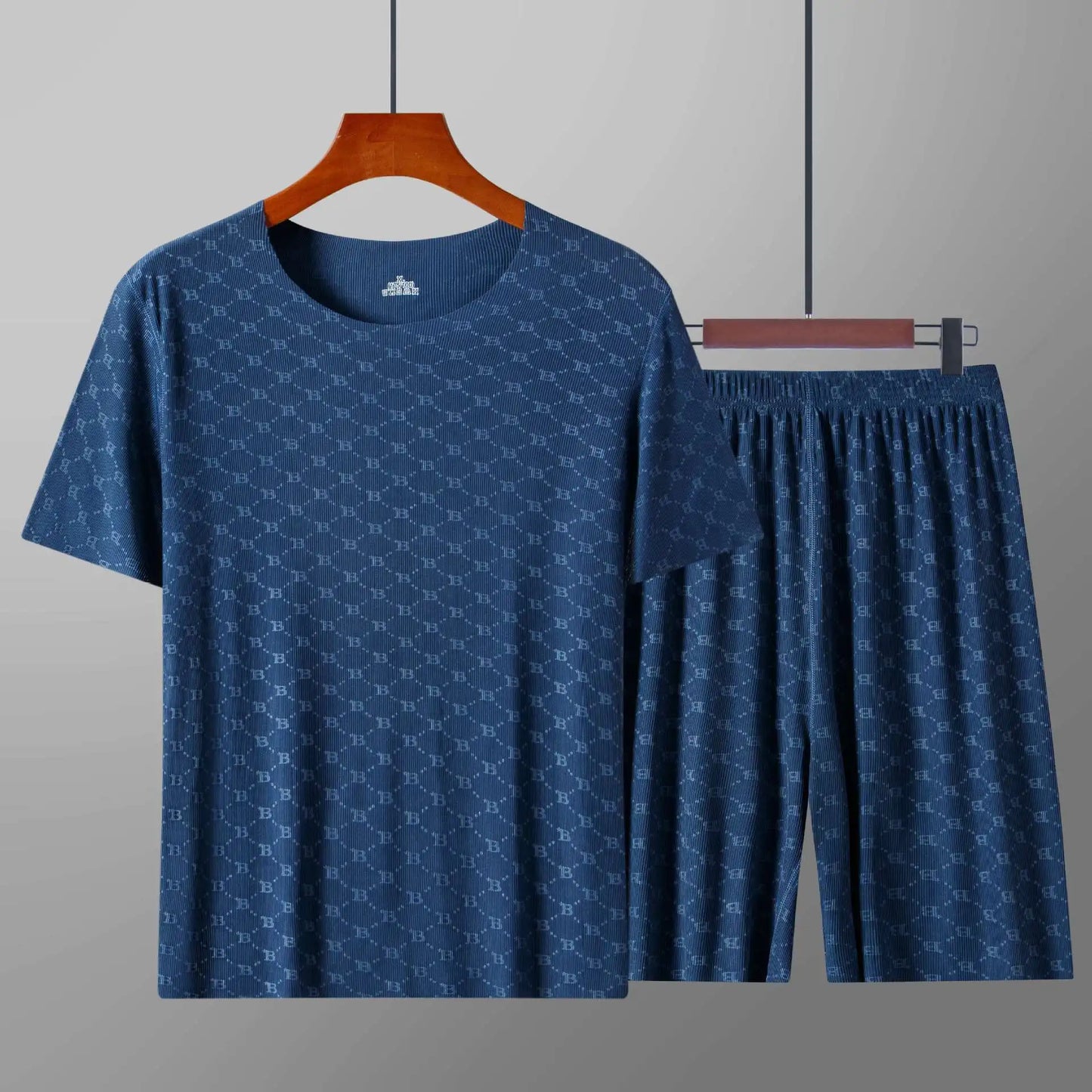 Pajamas Homewear Set Printed Ice Silk