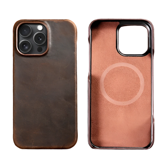 iPhone Case Retro Leather with Magsafe